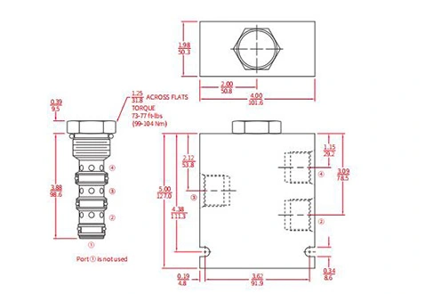 Ytelse/dimensjon/seksjonsstegning av IFD52-45 flowdelinger/kompbinor