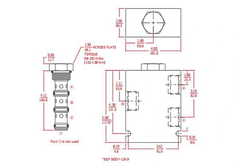 Ytelse/dimensjon/seksjonsstegning av IFD56-45 flowdelinger/kompbinor